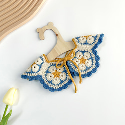 受注制作⌇手編みのつけ襟スタイ スタイ・よだれかけ koguma crochet