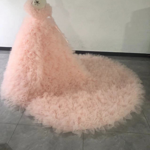 ウェディングドレス(カラードレス・ピンク・モコモコ) oqiooipo dress