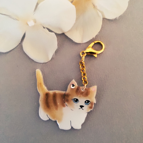 同梱50円引❤️ キーホルダー ネコ 猫 ねこ ♡ No.1711 キャメル 同梱50円引❤️ キーホルダー ネコ 猫 ねこ ♡ No.1711 キャメル