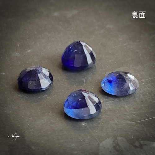 宝石質ブルーサファイアAAA- ルース ラウンドファセットカット6×6mm 1