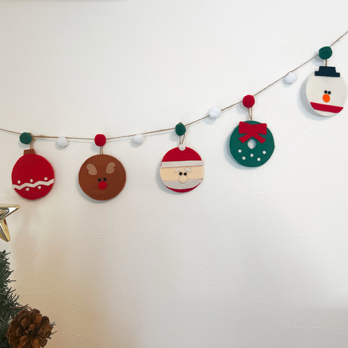 クリスマスオーナメントガーランド ガーランド shio 通販 18560446