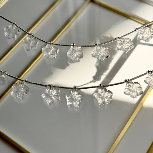 のんたん様 マザオパ×水晶 K22金箔 フラワーカービング Amazon.co.jp: 手作りガラス製ピンク ロータス クリスタル