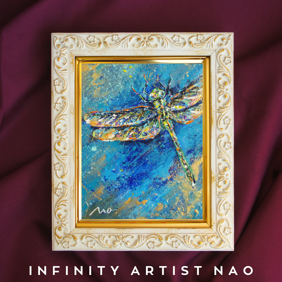 ◉一点物・再販不可】【とんぼ】F0 蜻蛉 蜻 トンボ 小さめ絵画