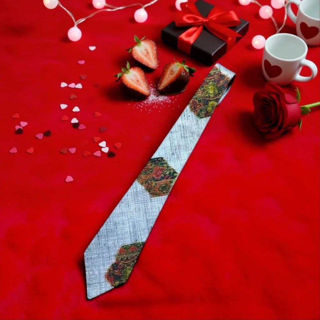 バレンタイン　プレゼント　小物　ネクタイ　和柄　大正浪漫なサムライタイ　ギフトラッピング対応