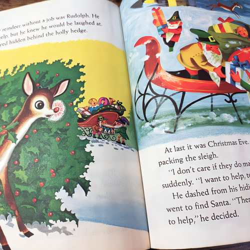 ヴィンテージ 洋書 絵本 クリスマス RUDOLPH the Red-Nosed