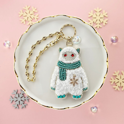 ビーズ刺繍_イエティのバッグチャーム その他アクセサリー Zatto 通販
