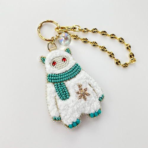 ビーズ刺繍_イエティのバッグチャーム その他アクセサリー Zatto 通販