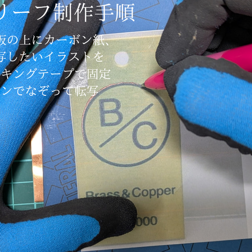 銅板レリーフ（浮き彫り）用プレート はがきサイズ（0.1