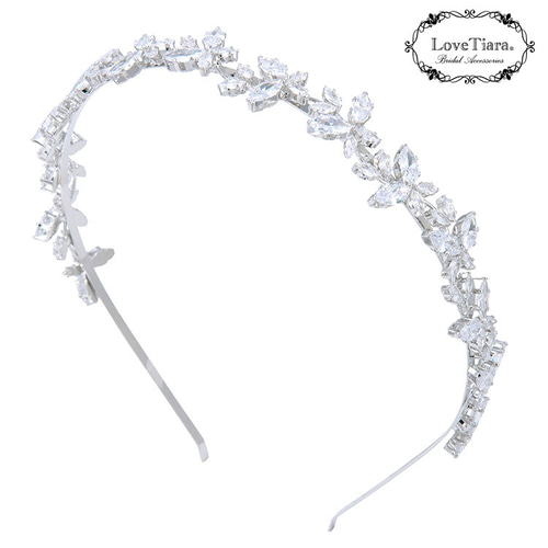 ジルコニアカチューシャ【バタフライ】KA-41|ウエディング 結婚式