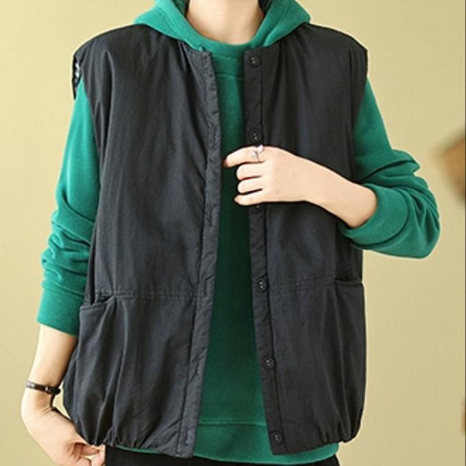 レトロ カジュアル 保温 ベスト 秋冬の新しい ベスト コート