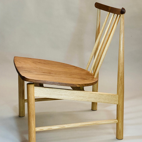 木の椅子 CH25 アッシュ材/むげ工房 CH25_oak_oil_papercord_natural