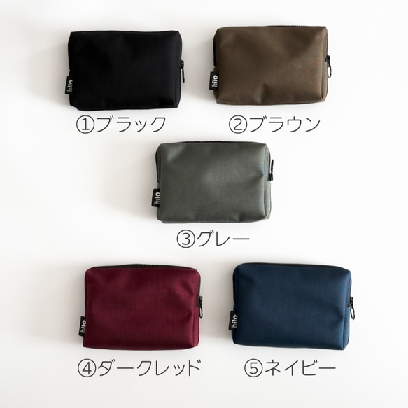 【コーデュラ®】お出かけに便利なスリムポーチ 3枚目の画像