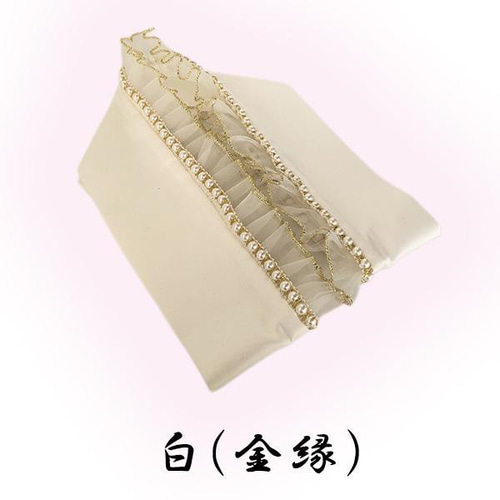 帯揚げ　帯締め　重衿　半衿　人気ホワイト　半襟　重ね衿　新品　1106⑯ 帯揚げ帯締め重衿半衿 人気ホワイトコーディ新品4点振袖0817②