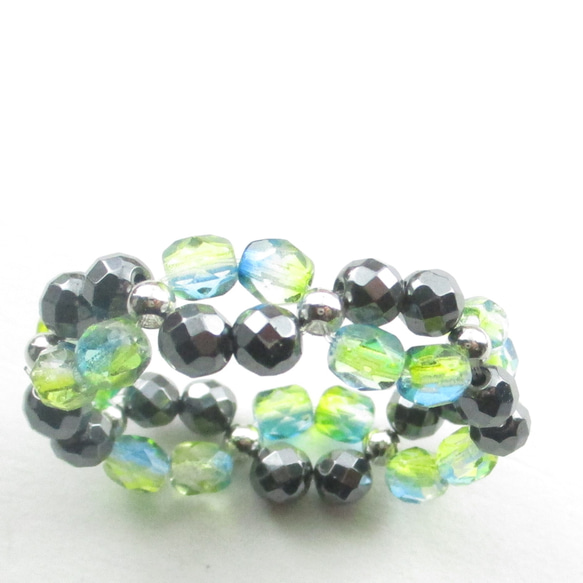 いつも勝気なヘマタイトさんは、時々ぺコンとする時もあるけれど、前を向いています♪(創作リング)SR890 4枚目の画像