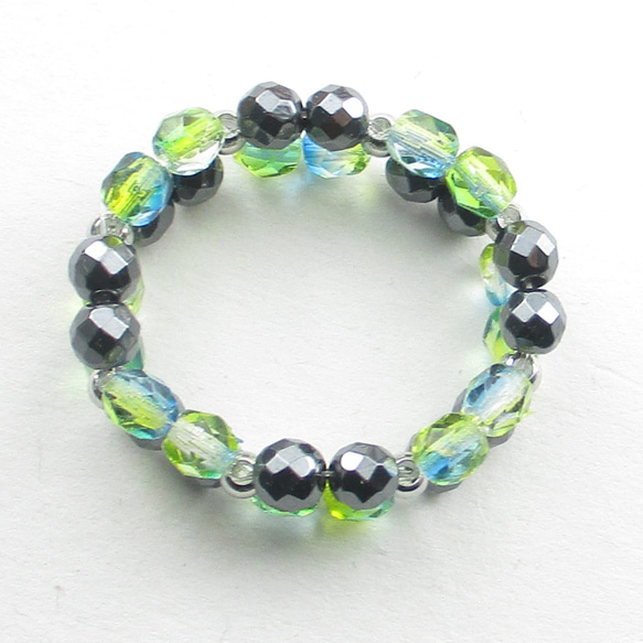 いつも勝気なヘマタイトさんは、時々ぺコンとする時もあるけれど、前を向いています♪(創作リング)SR890 3枚目の画像