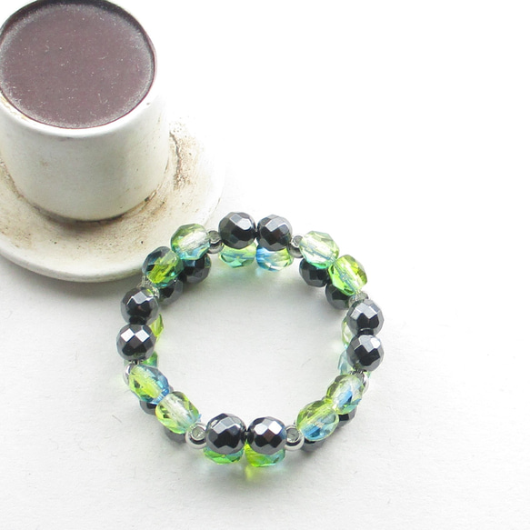 いつも勝気なヘマタイトさんは、時々ぺコンとする時もあるけれど、前を向いています♪(創作リング)SR890 2枚目の画像