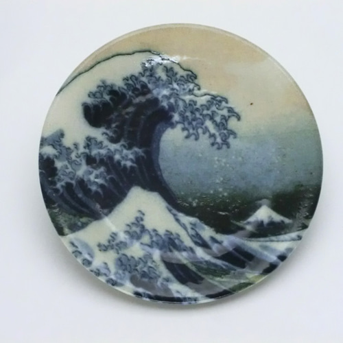 銅製ブロンズ　浮世絵　北斎・波ウサギの跳躍 香炉　金属製アートオブジェクト 0_c06b50008d33c18486311cc62954