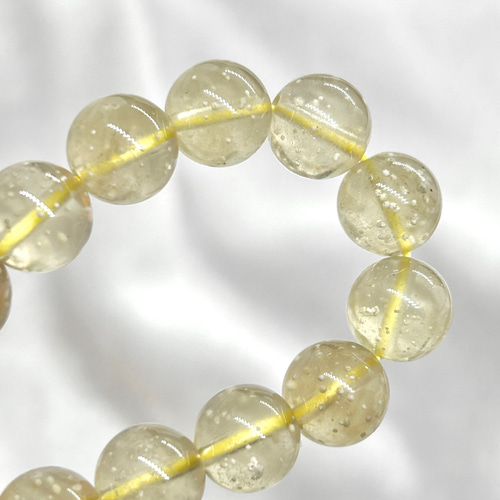 高品質 リビアングラス（ゴールデンテクタイト）天然ブレスレット 内径