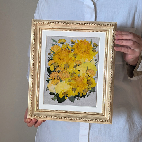 受注制作♦︎結婚式の記憶を飾る｜押し花額〈Mサイズ〉オーダーメイド