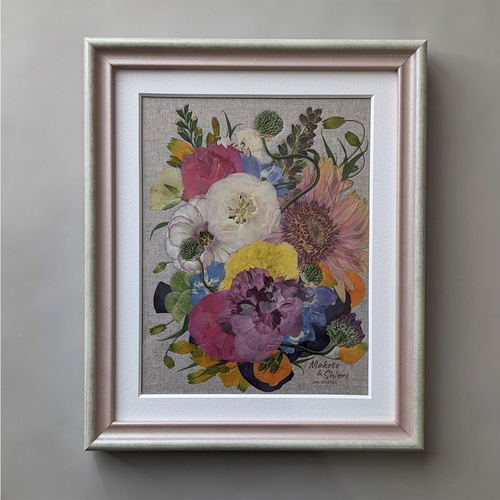 受注制作♦︎結婚式の記憶を飾る｜押し花額〈Mサイズ〉オーダーメイド