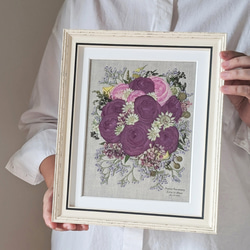 受注制作♦︎結婚式の記憶を飾る｜押し花額〈Mサイズ〉オーダーメイド