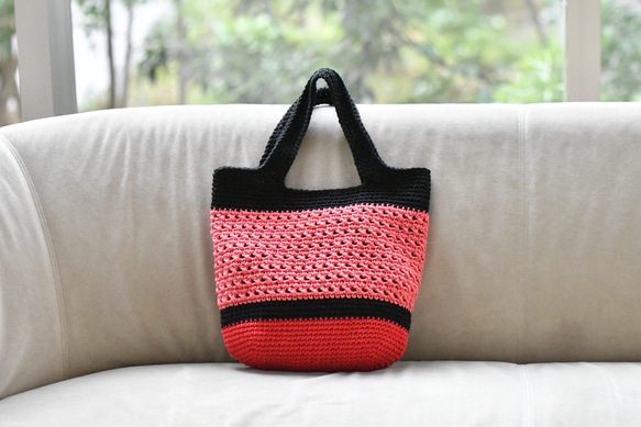 2025新作 コットントートバッグ（ピンク） 1枚目の画像