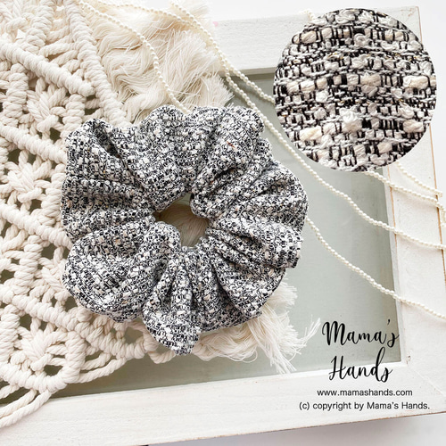 大人のキラキラ》 おしゃれな ツイード グレー系 ラメ フォーマル