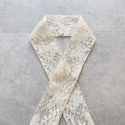 レース半衿 半襟 振り袖にも（端メロー ）卒業式 成人式 袴 振り袖 前