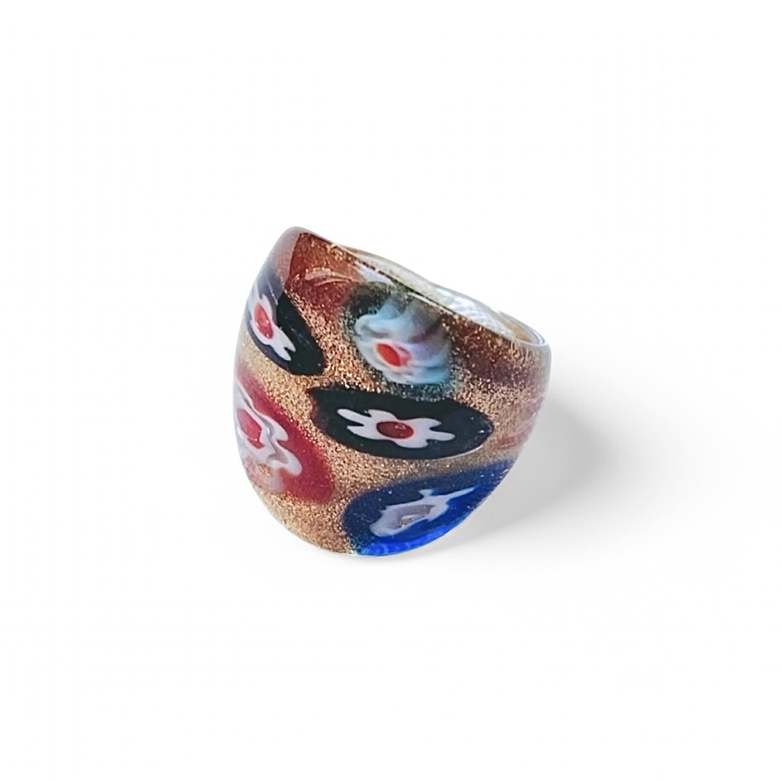 スパークルミルフィオリリング