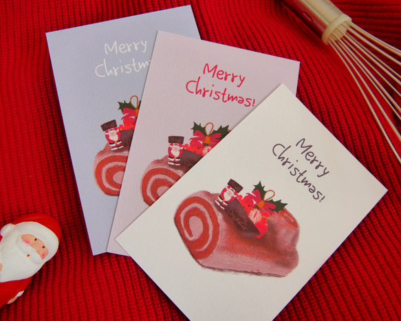 ブッシュドノエル ポストカード3枚セット【季節を感じるポストカード