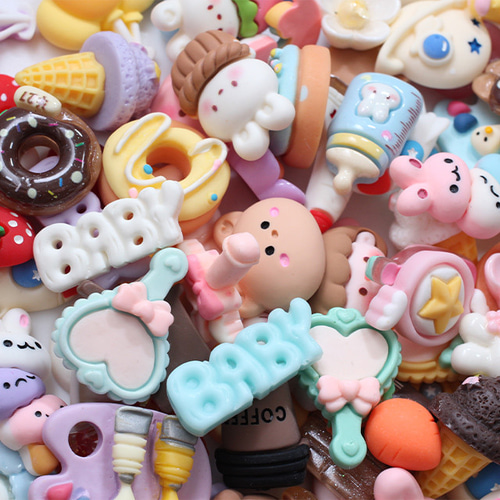 数量限定】 デコパーツ 100個 アソート まとめ売り 送料無料