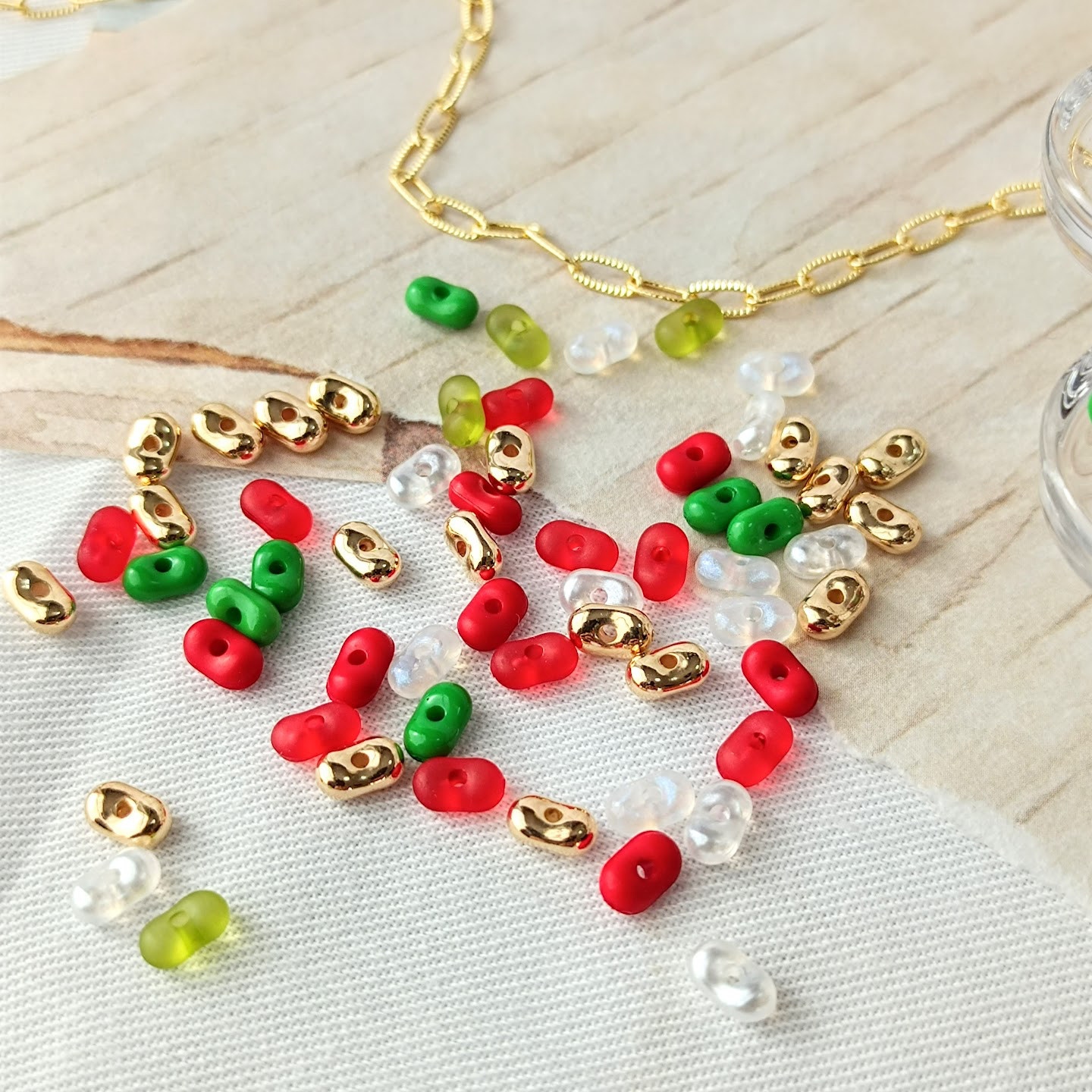 10g】【3×6mm】クリスマスカラー ミックスカラー ファルファーレ 