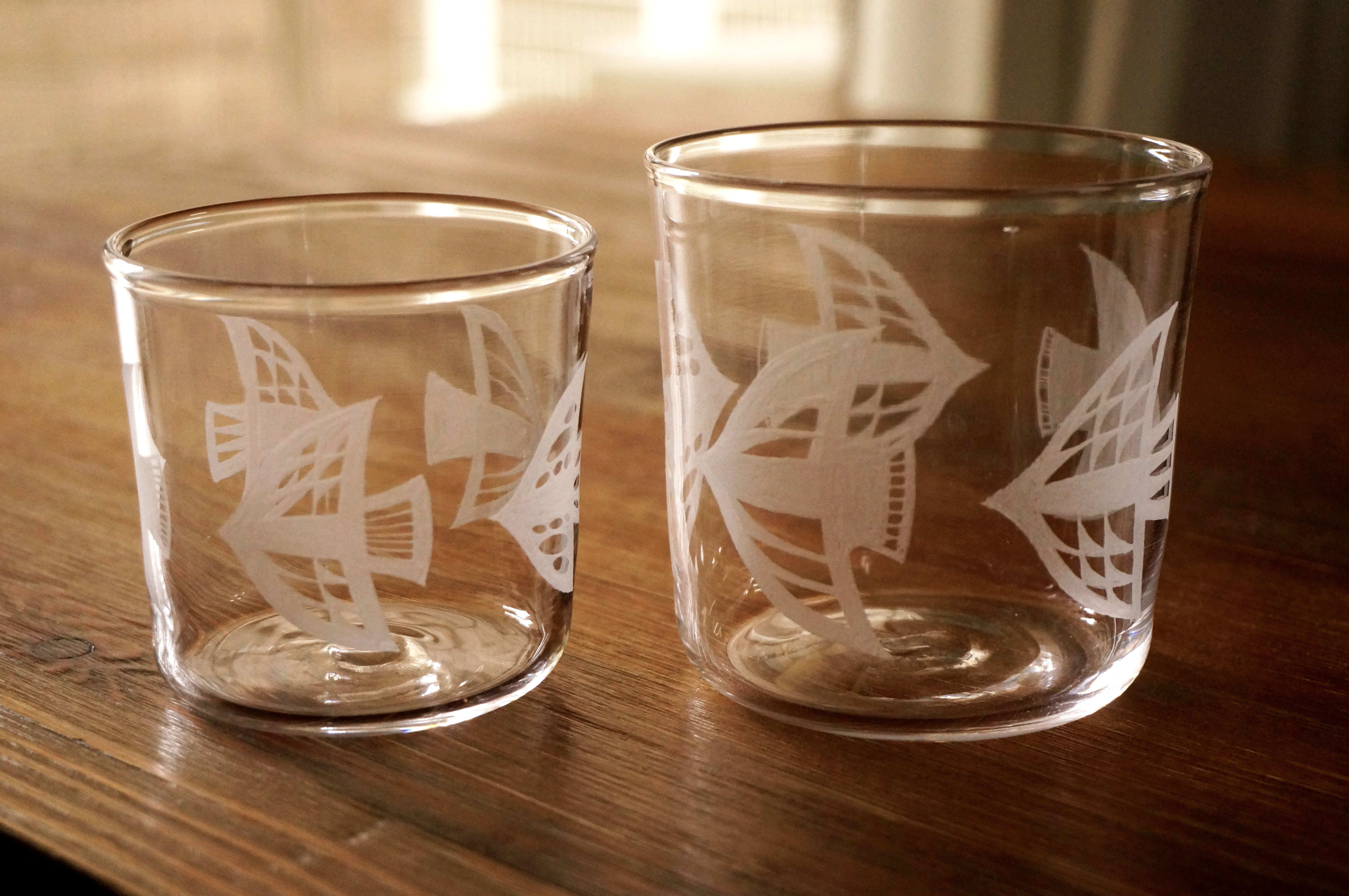 〈 souvenir 〉 glass ｜ 親子のグラス - bird