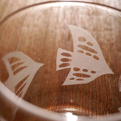 〈 souvenir 〉 glass ｜ 親子のグラス - bird 2枚目の画像