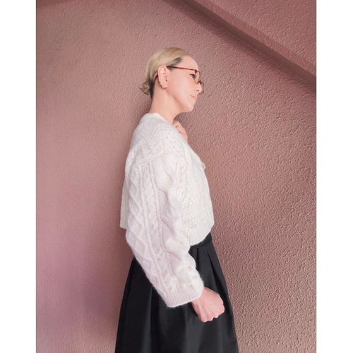 RATAオリジナルニット❤️ケーブル柄のショートニット❤️絶妙