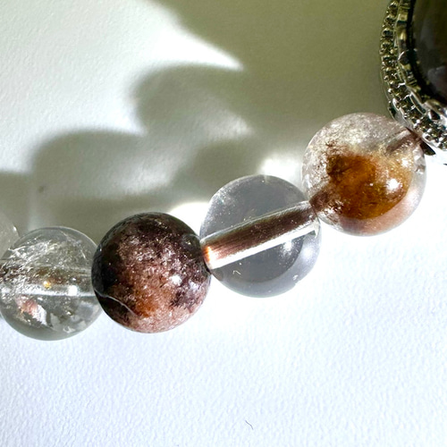 00234)四季ガーデンクォーツ 6mm 天然石 デザインブレスレット（先行