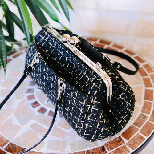 がま口バック☆2点 がま口バッグ 2way トートバッグ ハンドバッグ ショルダーバッグ