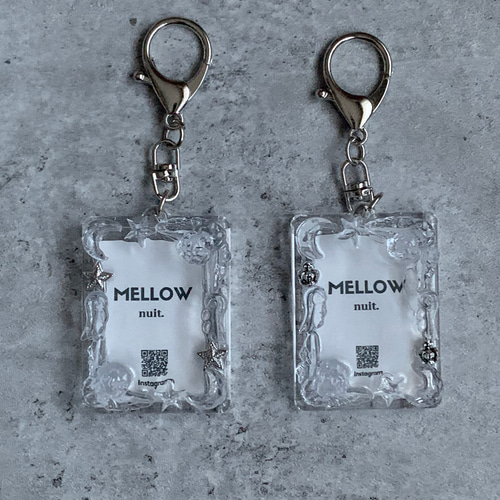 証明写真】硬質ケース『clear』crown metal 透明/シルバー  