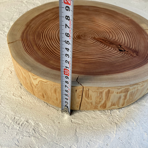 檜切り株丸太椅子スツール 高さ約33㎝