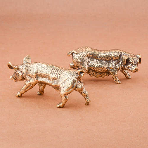 美品】人形ブタ彫像オブジェ置物インテリア工芸品美術品A2629