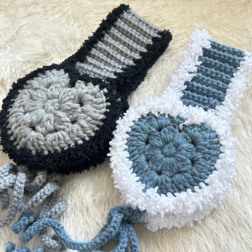 【専用】イヤーマフ　耳当て　ハンドメイド　編み物 イヤーマフを作ってみたよ🍀 #かぎ編み #かぎ針編み #編み物
