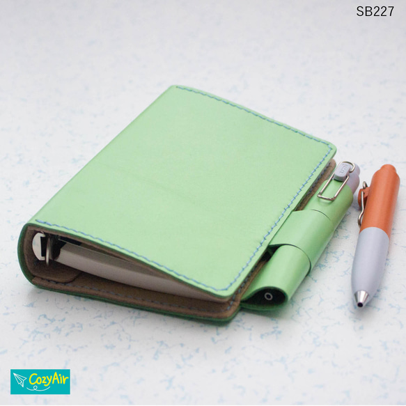 SB227 【SALE】手のひらに収まるシステム手帳 ミニ6サイズ バタフライ