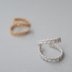 silver925 Wコードイヤーカフ 12枚目の画像