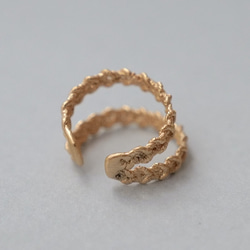 18KGP Wコードイヤーカフ 4枚目の画像