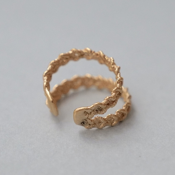 18KGP Wコードイヤーカフ 4枚目の画像