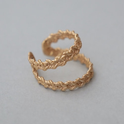 18KGP Wコードイヤーカフ 2枚目の画像