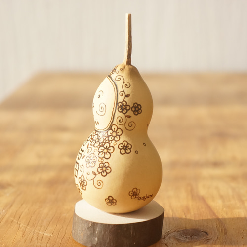 ひょうたんアート だるま 福の花 立体・オブジェ gane工房 通販