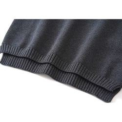 ◇【寒くなってきた着回しの一枚に☆カーボングレー ピュアコットン100％ 】S-XXLサイズ ベスト T-00016 7枚目の画像