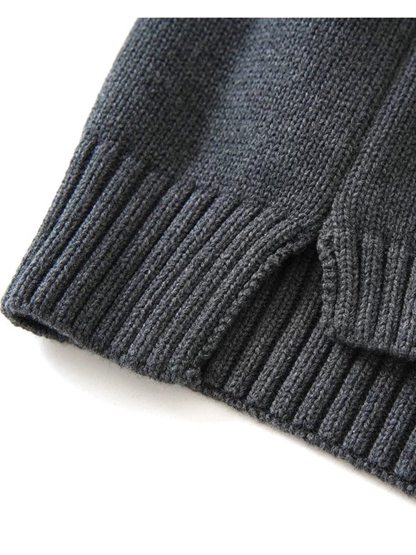 ◇【寒くなってきた着回しの一枚に☆カーボングレー ピュアコットン100％ 】S-XXLサイズ ベスト T-00016 6枚目の画像