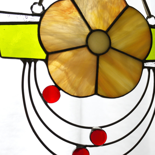 ステンドグラスのお正月飾りしめ縄風 その他インテリア雑貨 らのららく